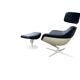 Auckland lounge chair and ottoman by Jean Marie Massaud for Cassina