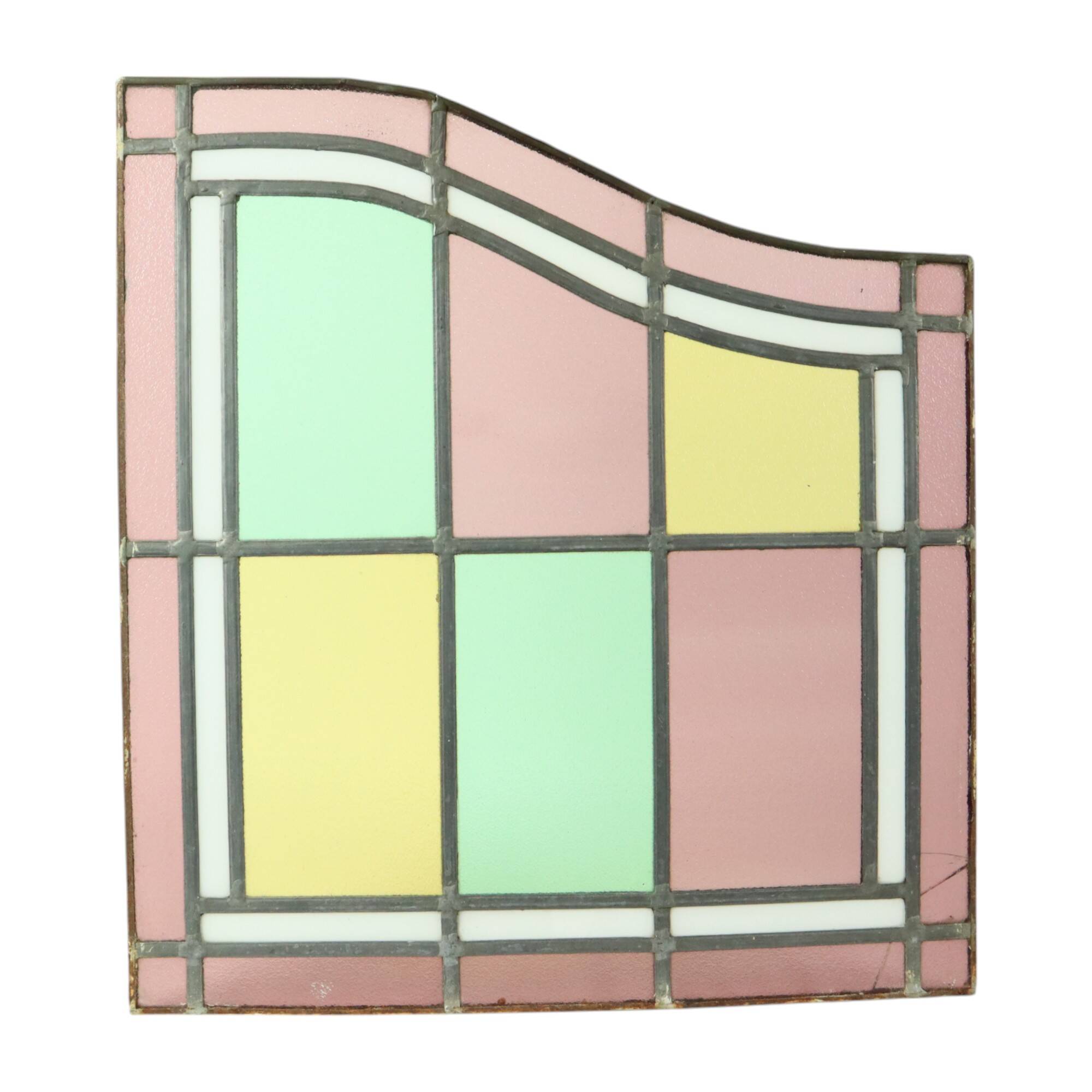 Vintage Stained Glass Window Stained Glass Set of 2 Classic Style 92x50cm
