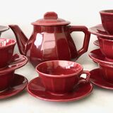 Set 12 coffee cups and vintage coffee maker