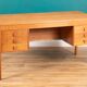 Retro Oak 1960s Danish Mid Century Desk Two Sided Partners By Domino Møbler