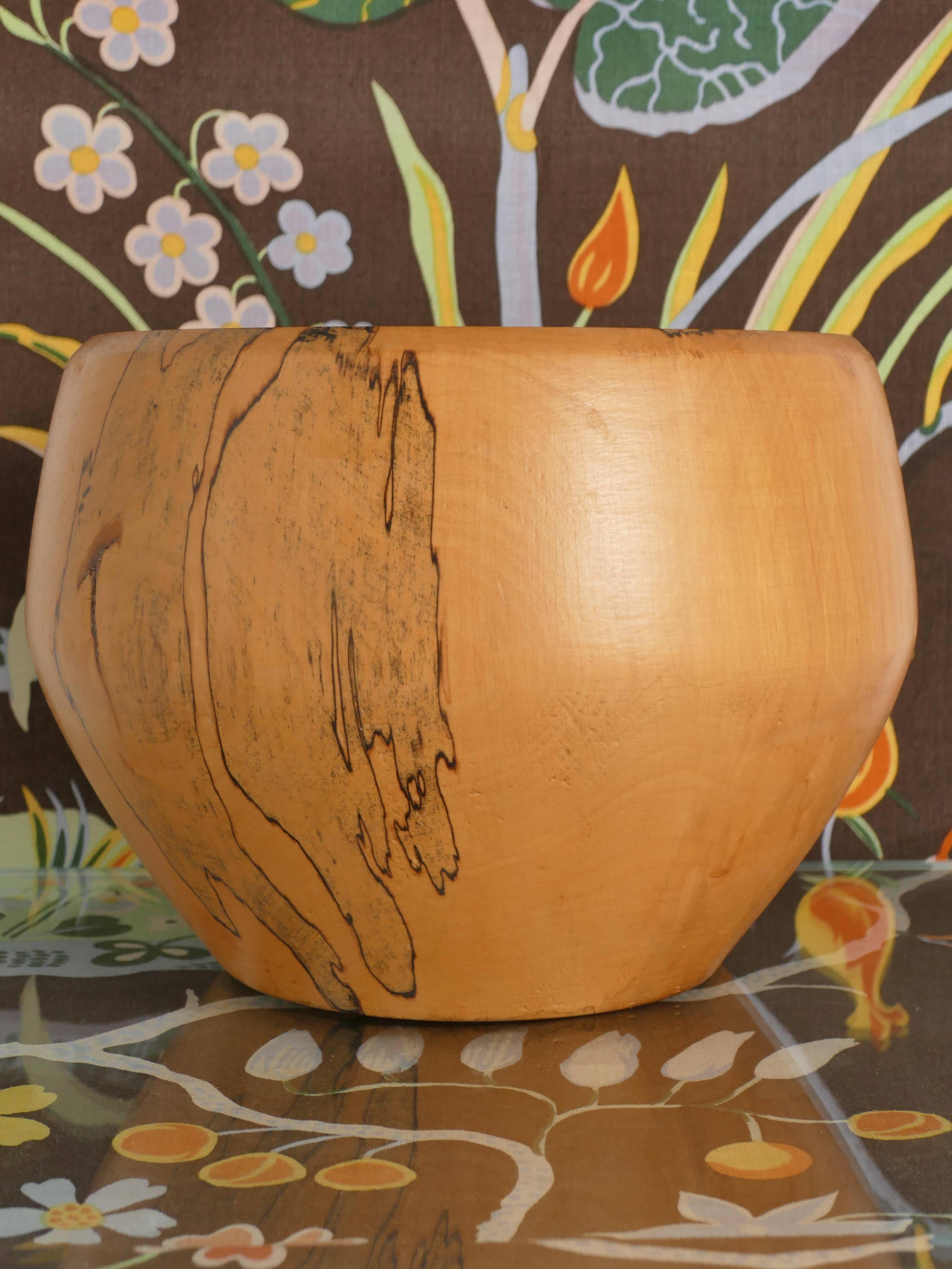 Mid-century Modern Hand-carved Wood Bowl, James Eriksson, Tasserud Sweden 1970s