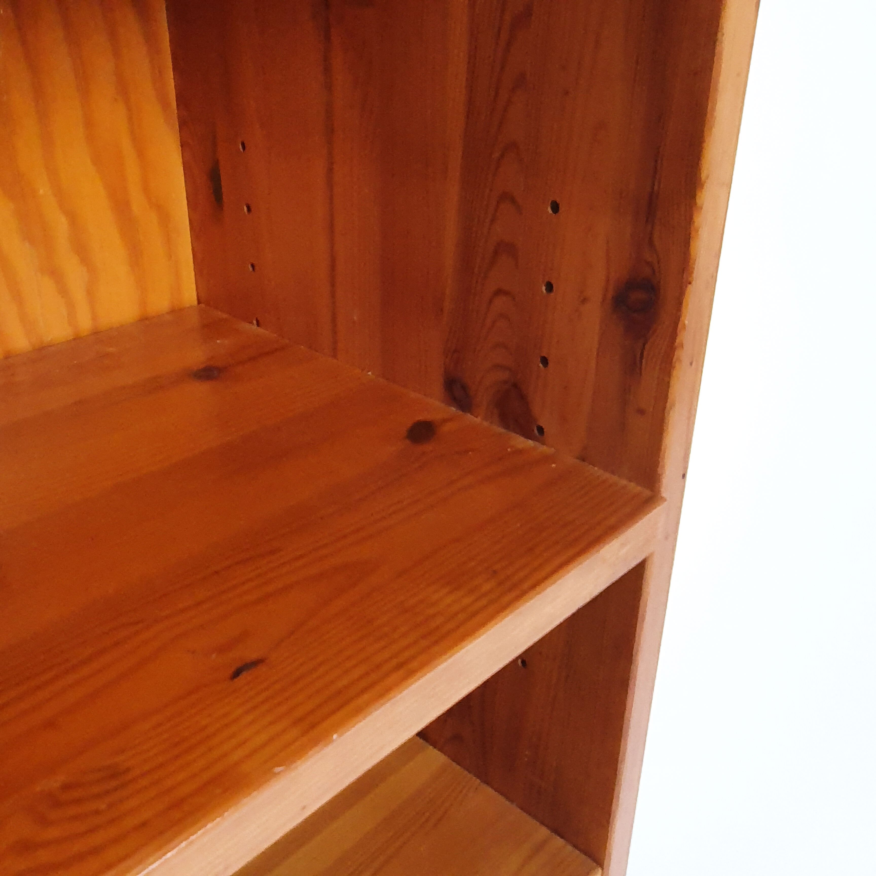 Maison Regain Style Pine Audio Cabinet, 1970s