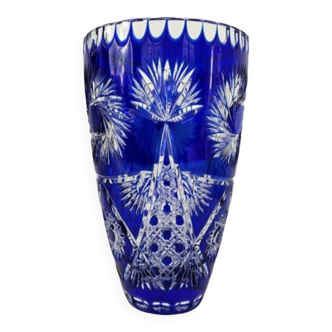 Bohemian crystal vase