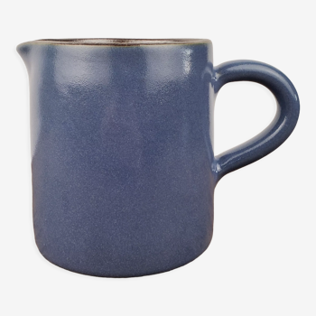 Blue stoneware pitcher