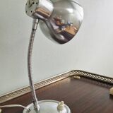 Polished aluminum desk lamp from the 1950s