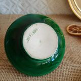 Vallauris hand candle holder green - vintage