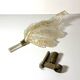 Applique murano en verre vintage et feuille d'or par barovier toso, italie