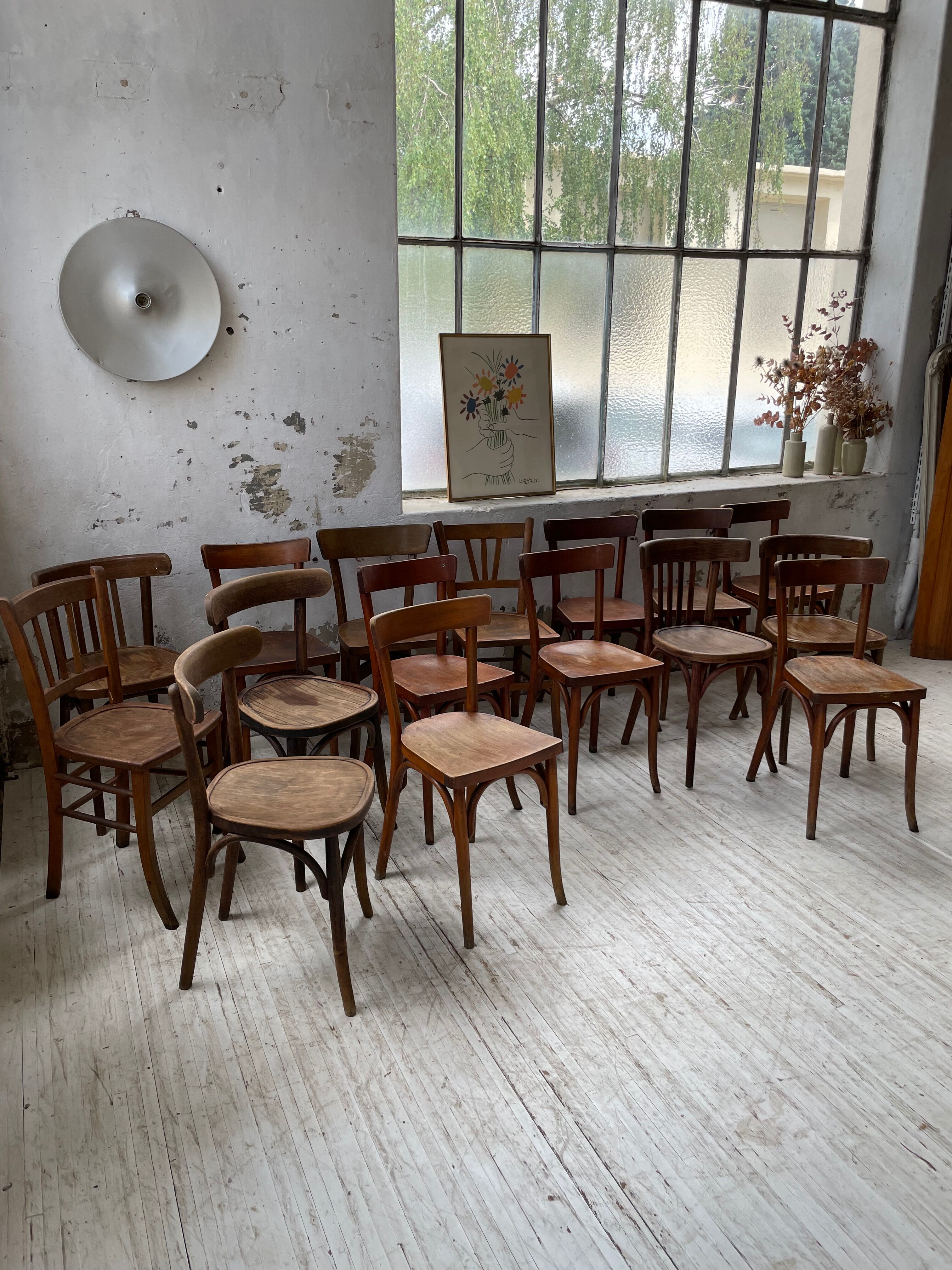 16 Baumann bistro chairs
