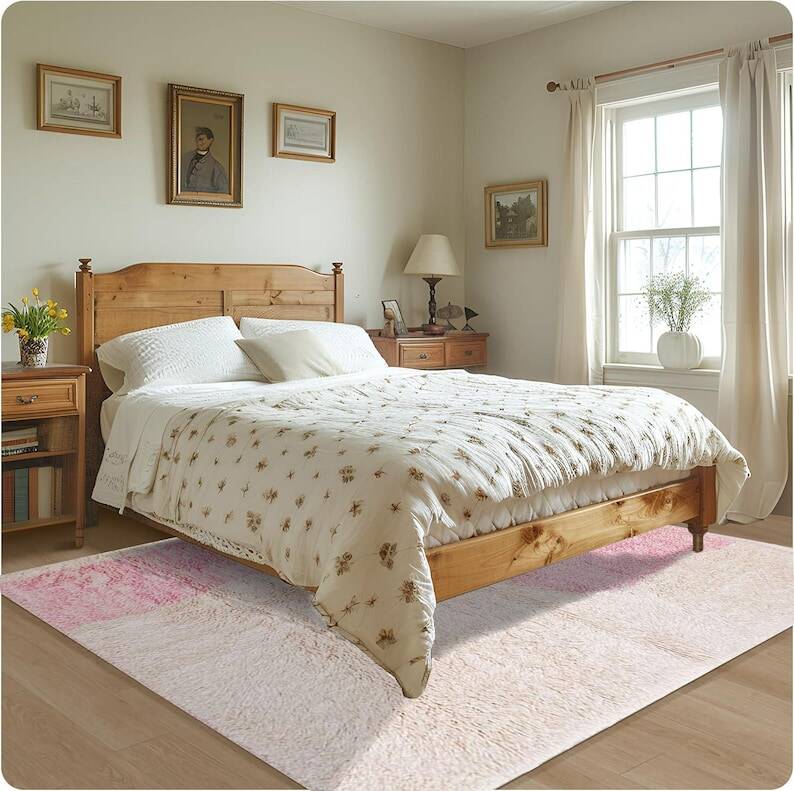 Tapis traditionnel en laine naturelle