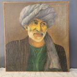 Tableau Orientaliste Portrait Huile Sur Toile