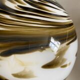 Marbled blown glass globe lampshade