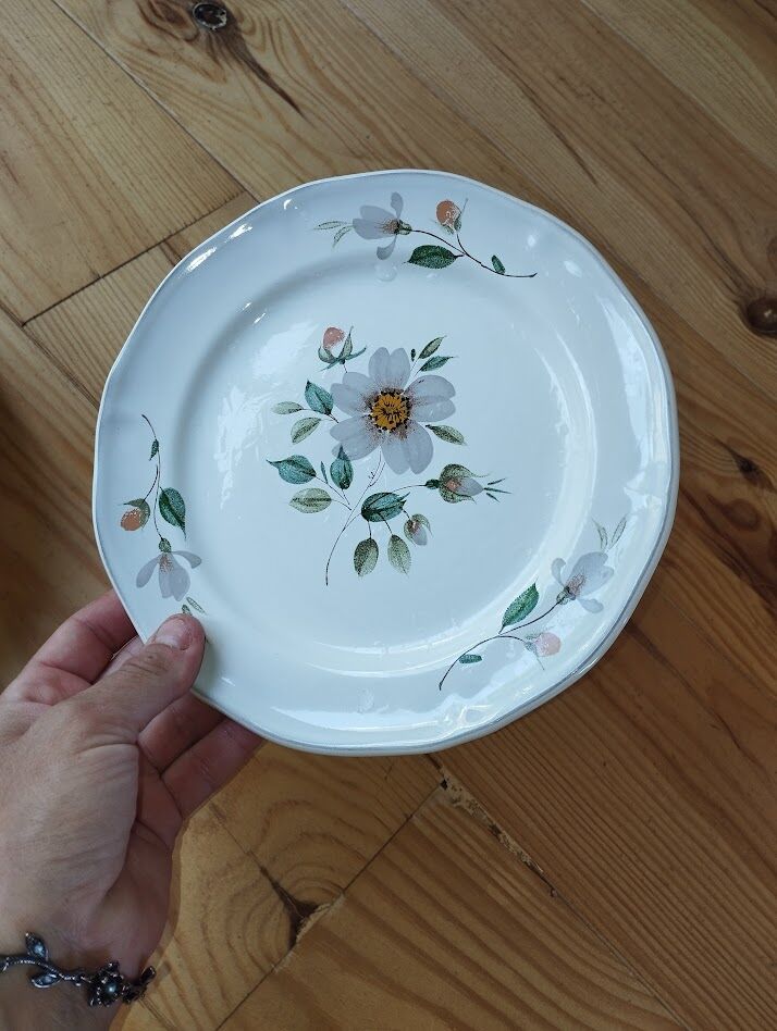 5 assiettes à dessert Saint-Amand – modèle Norelle