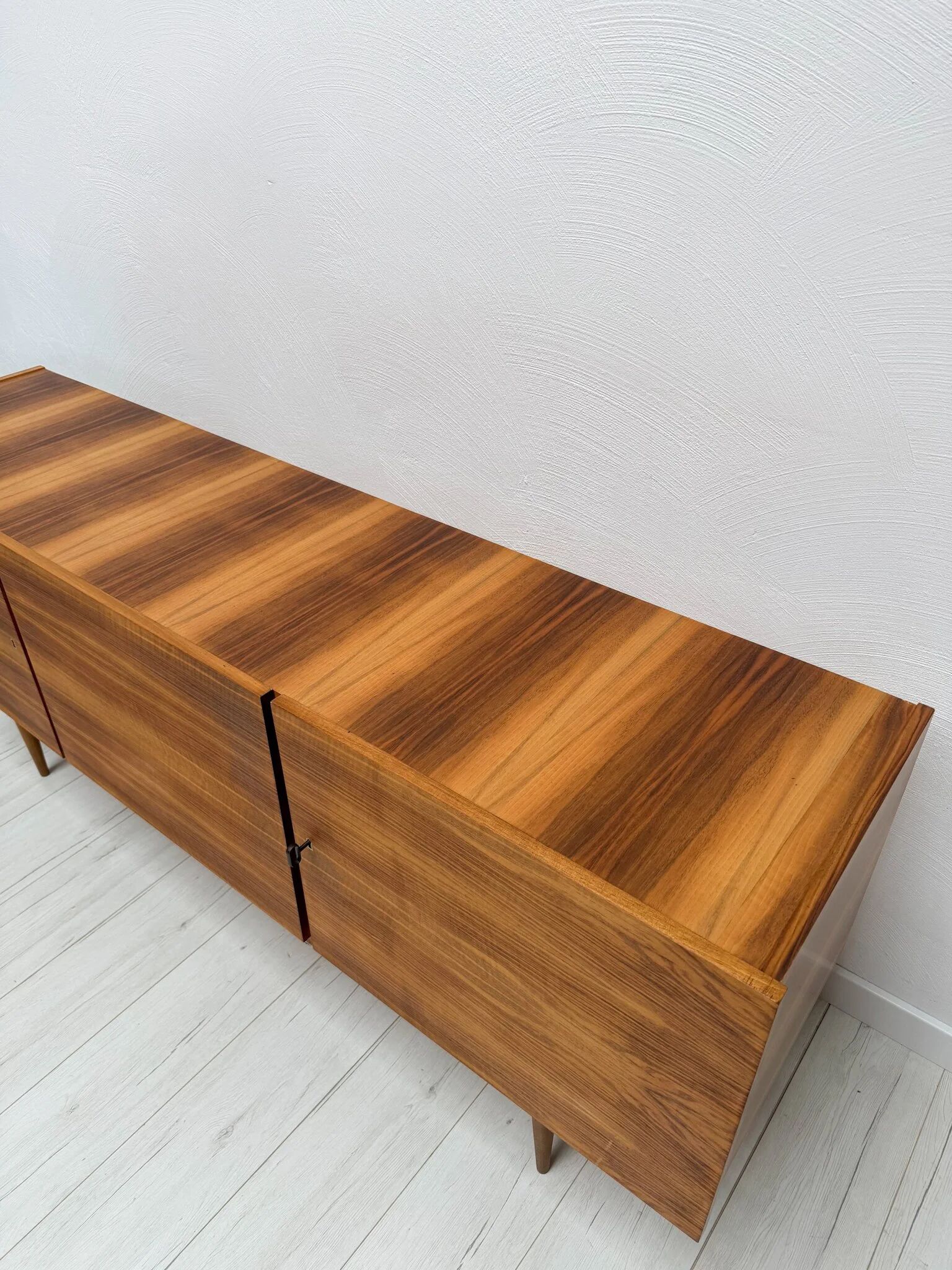 1960s vintage German mid-century walnut sideboard