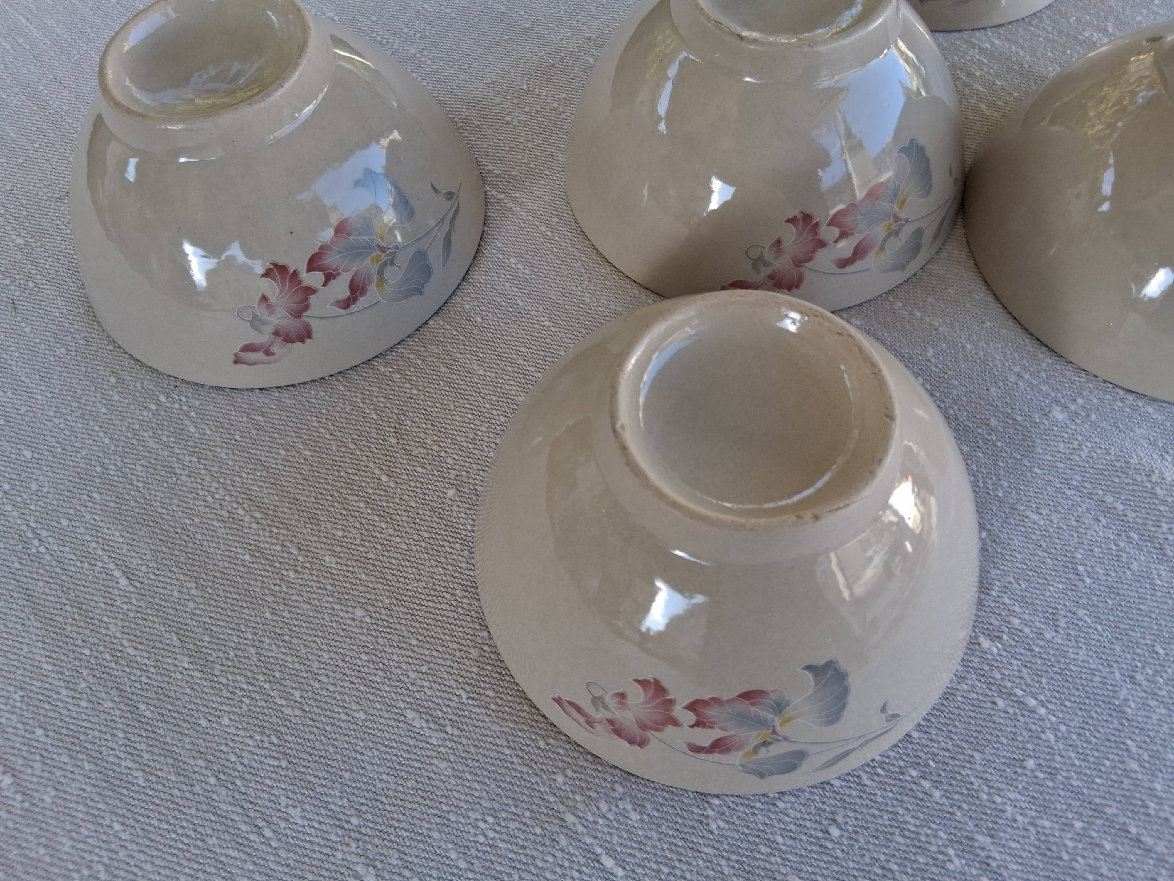 Lot de 5 bols ancien en très bon état