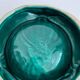Vintage green ceramic ashtray