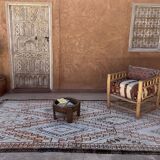 Beni Ourain Moroccan rug white - 190 x 338 cm