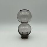 Murano glass 70s vase - mid century modern decor - vintage fume glass made in italy