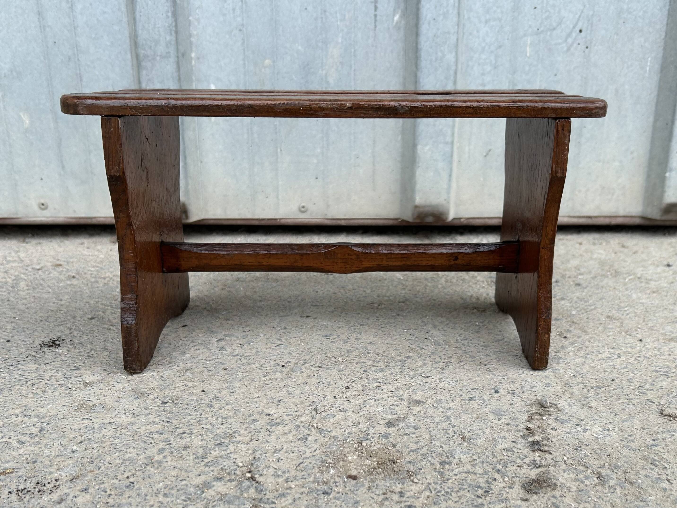 Small antique wooden step stool