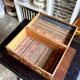 Painted wooden wedding box, early 20th century