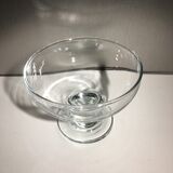 Lot of 6 champagne glasses from the 60s/70s in glass and crystal