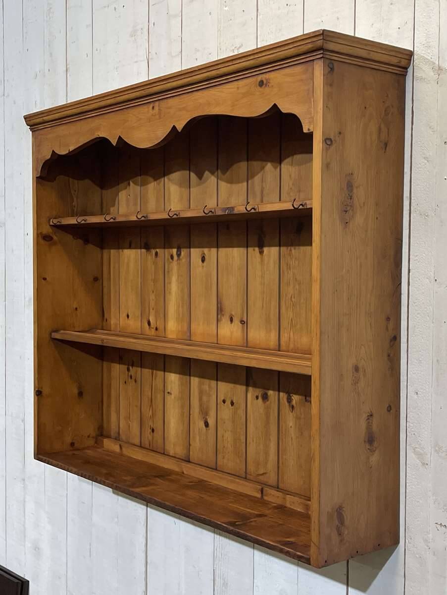 1950s English pine shelf