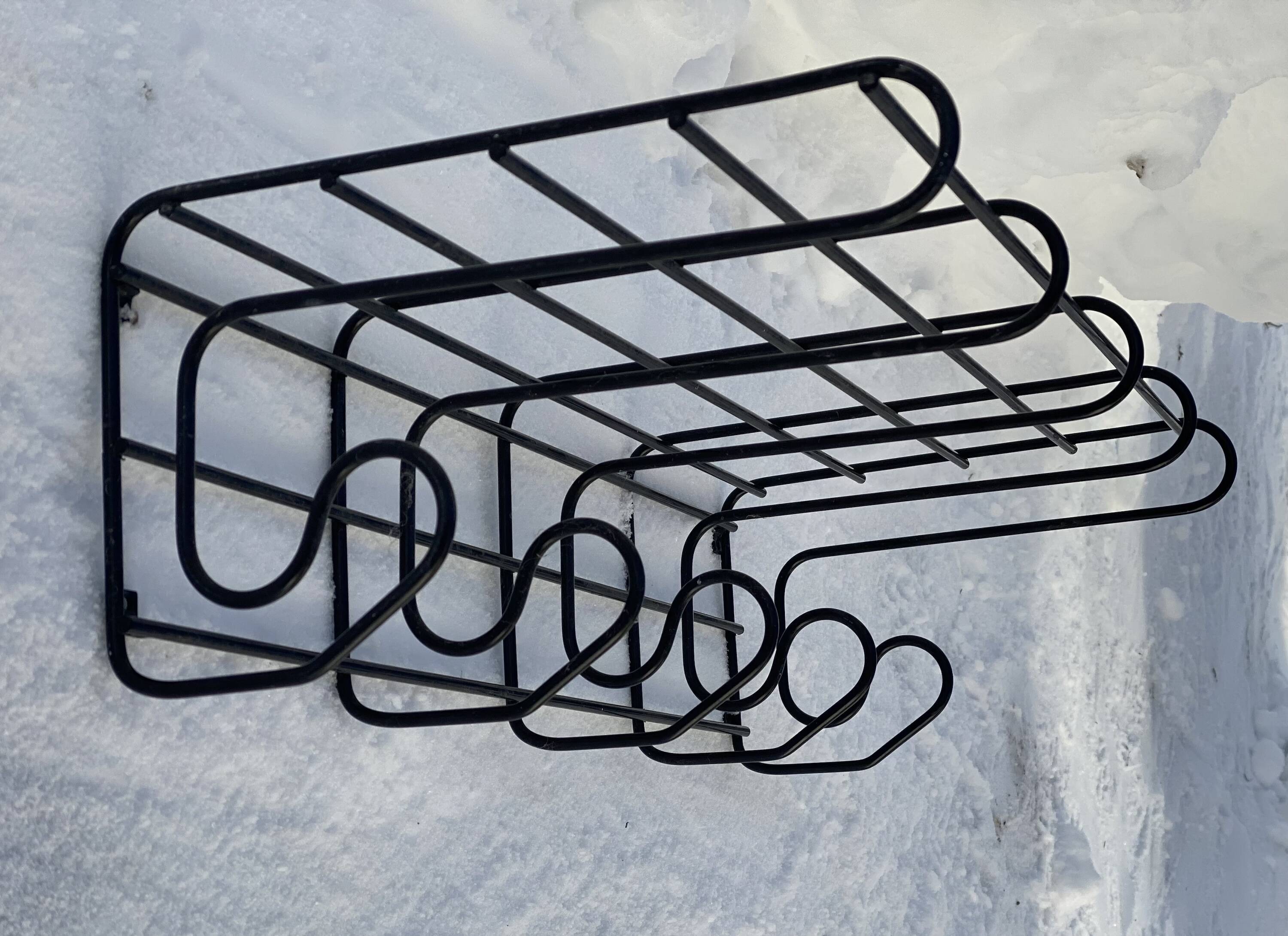Vintage Ikea coat rack shelf 1980 Frän collection