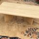 Italian travertine coffee table