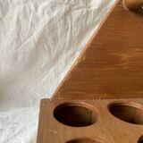 Vintage wooden glass holder