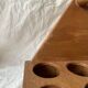Vintage wooden glass holder