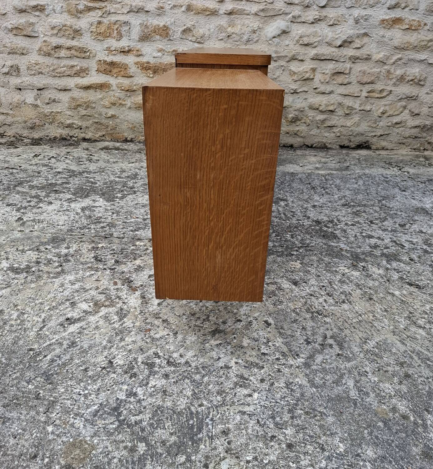 Low oak sideboard