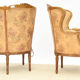 Pair of Louis XVI eared shepherdess armchairs
