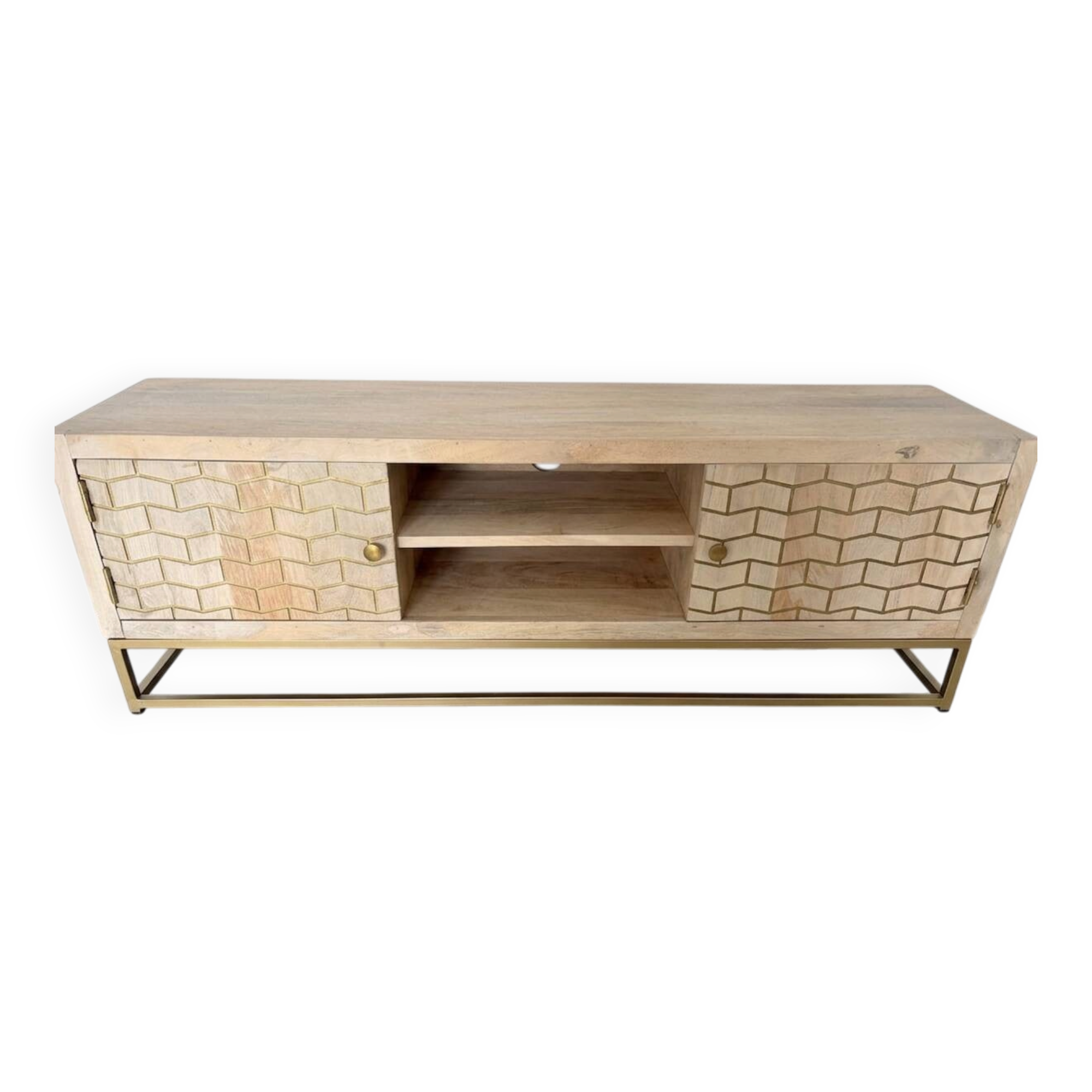 Mango wood furniture set for the living room.