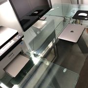 Table de repas en verre Chronos de Roche Bobois