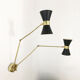 Italian sconce articulated wall diabolo design 50s