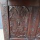 Renaissance oak carved buffet cabinet