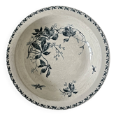 Plat rond creux terre de fer Gien