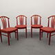 Swedish Dining Chairs by C. Ekström, A. Johansson & S. Hyssna, 1970s, Set of 4