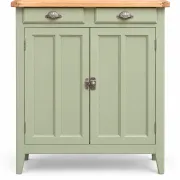 Renovated khaki Art Deco Parisian buffet in beech.