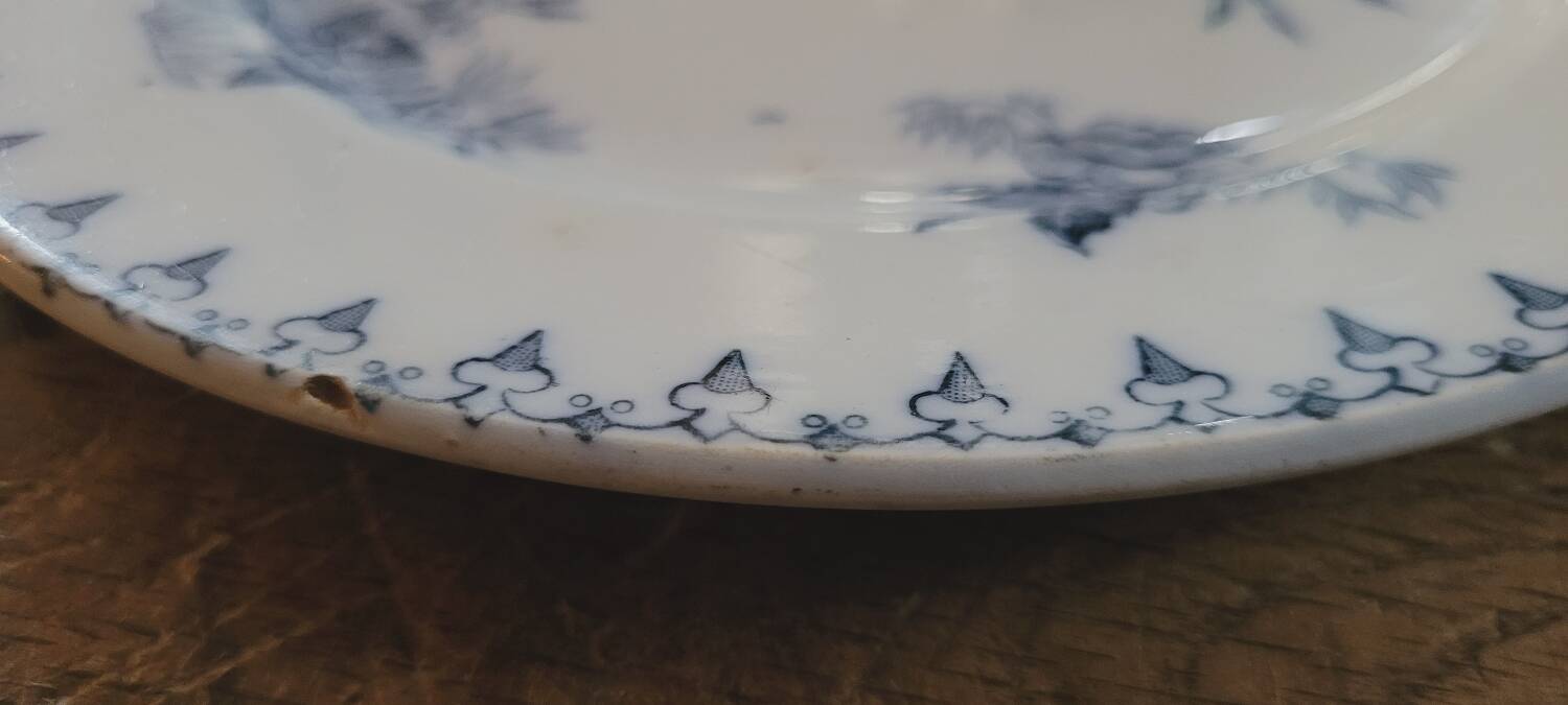 Sarreguemines flat plate 1930