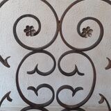 Grille de cheminée en fer forgé