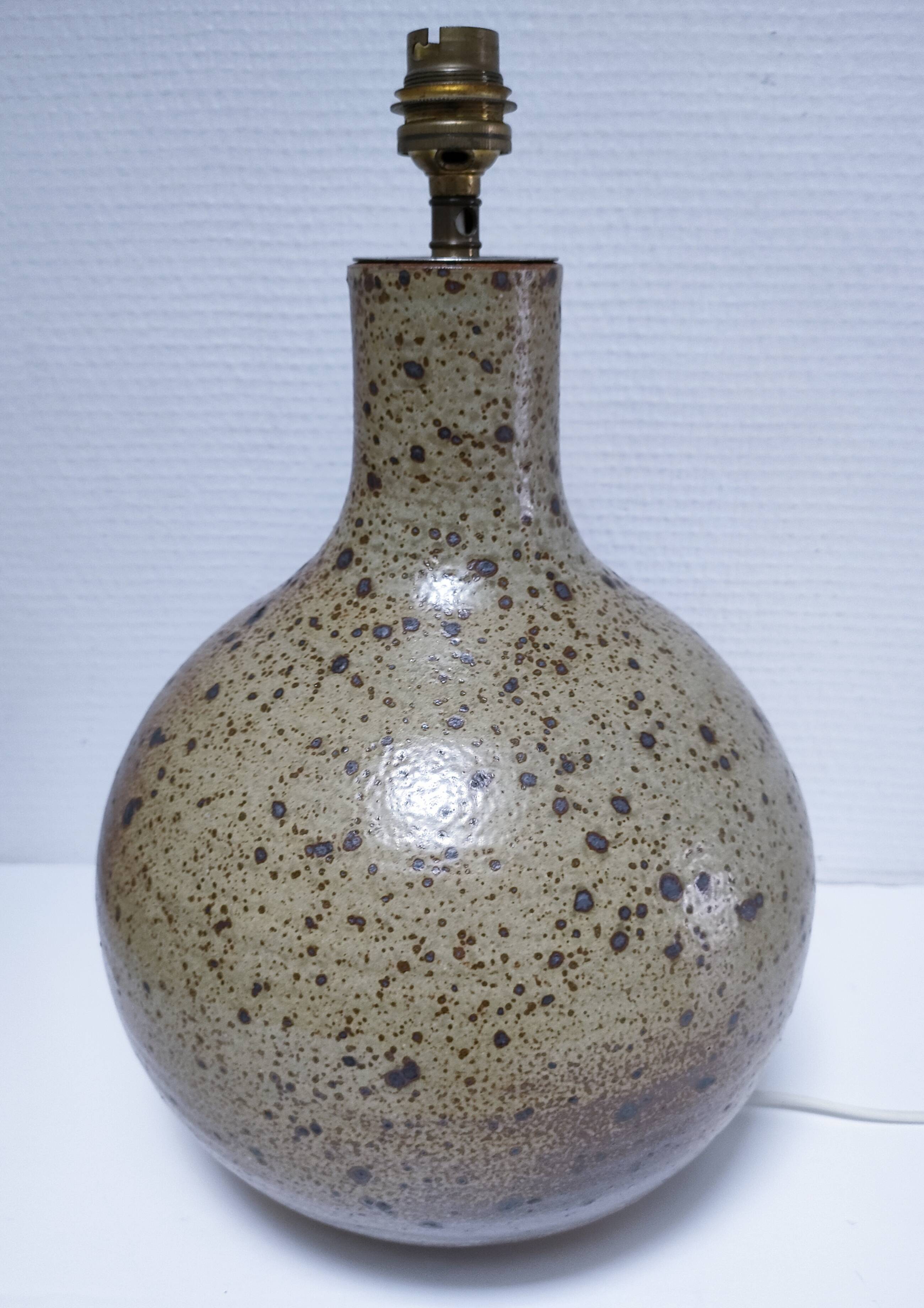 XL pyrite sandstone lamp base H. 34 cm