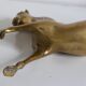 Vintage golden brass horse