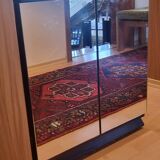 Petit meuble en verre miroir, France vers 1950