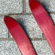 Paire de skis vintage en bois L=170cm