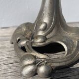 Art Nouveau silver-plated candlestick