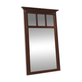 Antique beveled mirror on a wooden frame, 1930