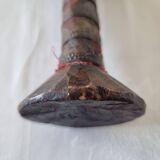 Scepter decorated with a female figure in wood and brass