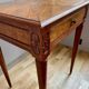 Small living room side table in solid cherry and veneer, Louis XVI style
