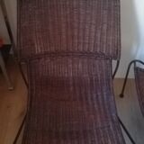 Fauteuils en rotin par Frederick Weinberg