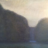 Impressionist Post-Impressionist Painting "Moonlight" by François Moreau - 1915